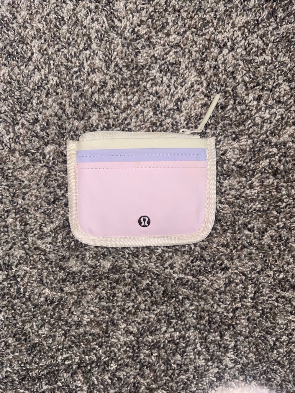 lululemon athletica Pink and Lavender Zip Card Wallet
